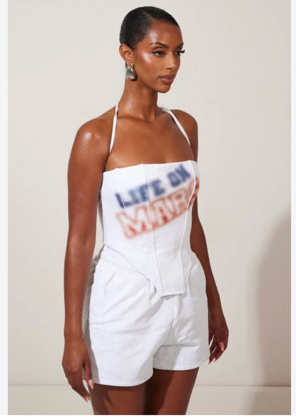 NWT Mars the Label Life on Mars Corset Halter Top UK 10 US 6